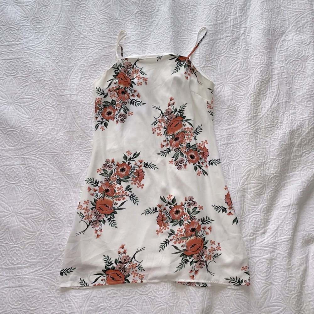 Floral summer mini dress